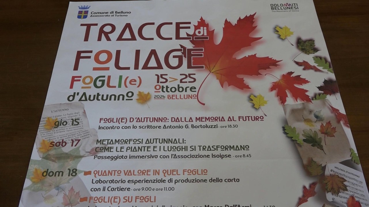 Torna la rassegna autunnale "Tracce di Foliage"
