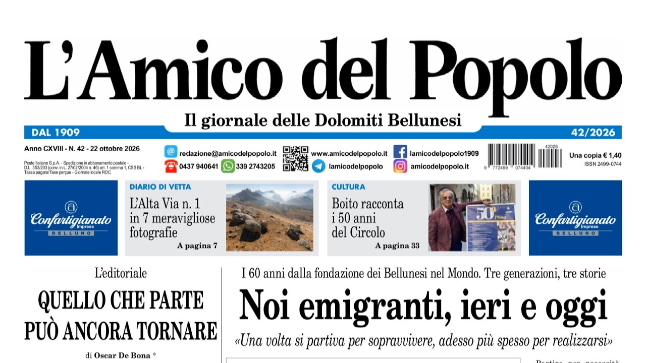Le notizie de L'Amico del Popolo