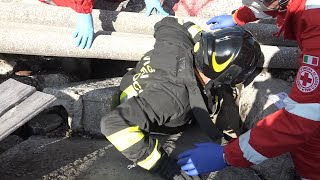 Alla Toigo esercitazione nazionale dei vigili del fuoco con simulazione di un terremoto