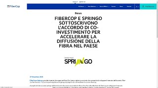 Internet veloce: siglata l’intesa tra Springo e TIM