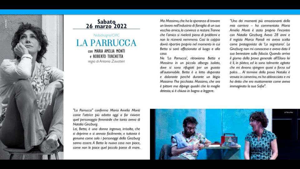 Sabato la chiusura della 45° Stagione di Prosa del Circolo Cultura e Stampa Bellunese