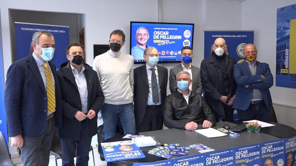 Oscar De Pellegrin presenta la sua coalizione per Belluno