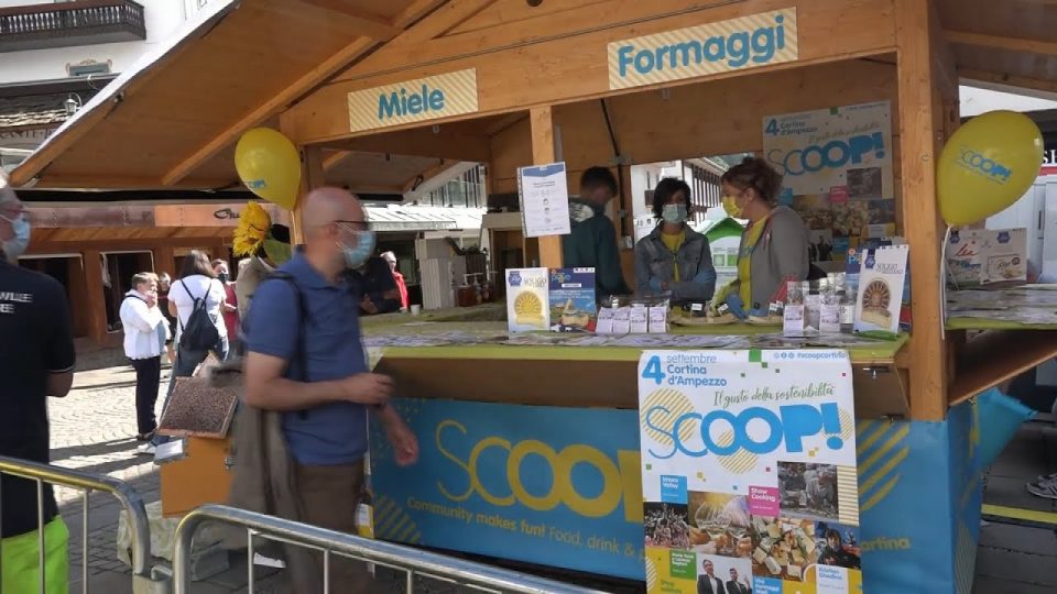 Con l’evento “Scoop” a Cortina ritornano in piazza le eccellenze agroalimentari