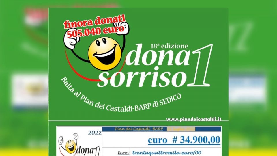 Un importante traguardo per “Dona 1 sorriso”