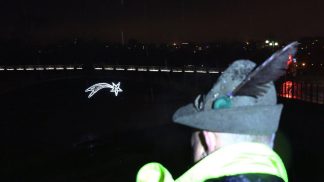 L’accensione della Stella Cometa sotto il Ponte della Vittoria