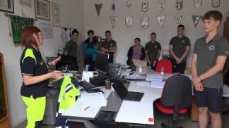 Il Presidente Nazionale ANA in visita al Camposcuola a Feltre