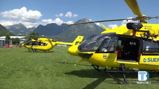 Presentato l’elicottero Falco II: sarà in servizio per tutta l’estate