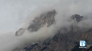 La roccia si stacca dal Sorapis, attimi di paura a San Vito di Cadore