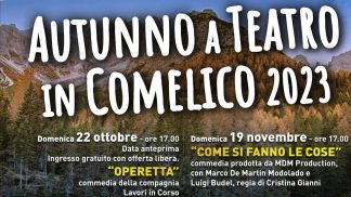 Ritorna l’autunno a teatro in Comelico
