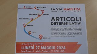 A Belluno arriva “La via maestra”, riflessioni sui valori della Costituzione