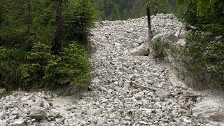 Frana di Val di Zoldo: si pensa a come smaltire il materiale