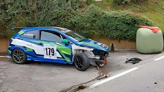 Esce di strada e investe uno spettatore: paura alla Pedavena – Croce d’Aune