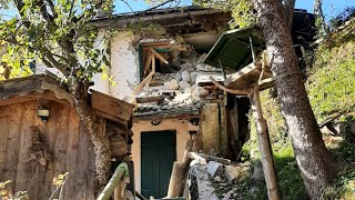 Masso caduto a Rocca Pietore: il sopralluogo del geologo