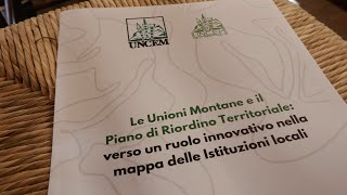 Il futuro delle Unioni montane in un convegno promosso da Uncem
