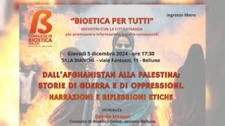 La Consulta di Bioetica Onlus di Belluno incentiva le occasioni di formazione sul territorio