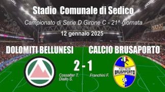 Calcio, serie D. La Dolomiti Bellunesi torna a vincere e rimane in scia al Treviso